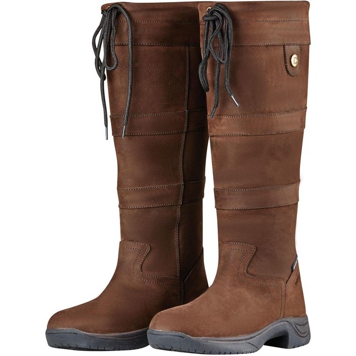 Dublin Womens River Boots Iii Chocolate 817397 Womens Footwear Country The Drillshed 